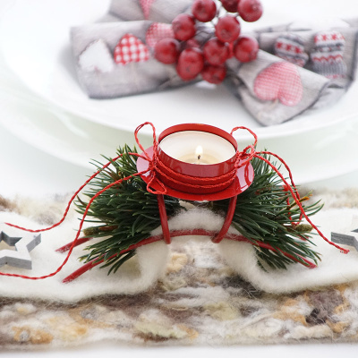 für | Weihnachtsfeier - Teelichthalter Fl - Bastelspass24.de Tischdeko