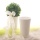 Vasen weiß, Keramikvasen H 20 cm, B 13 cm Dekovase für Blumen, Dekorationen, Hochzeit