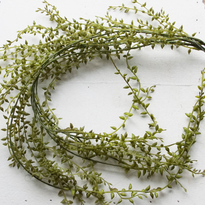 und für Glasv künstlich, Pflanze Zweig Succulente Kunstblume Tischdeko