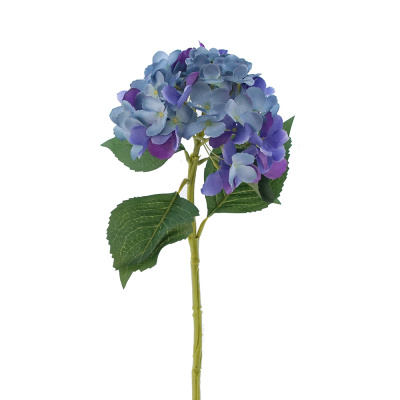 Hortensie L 56cm blaulila Seidenblume Hochwertige 