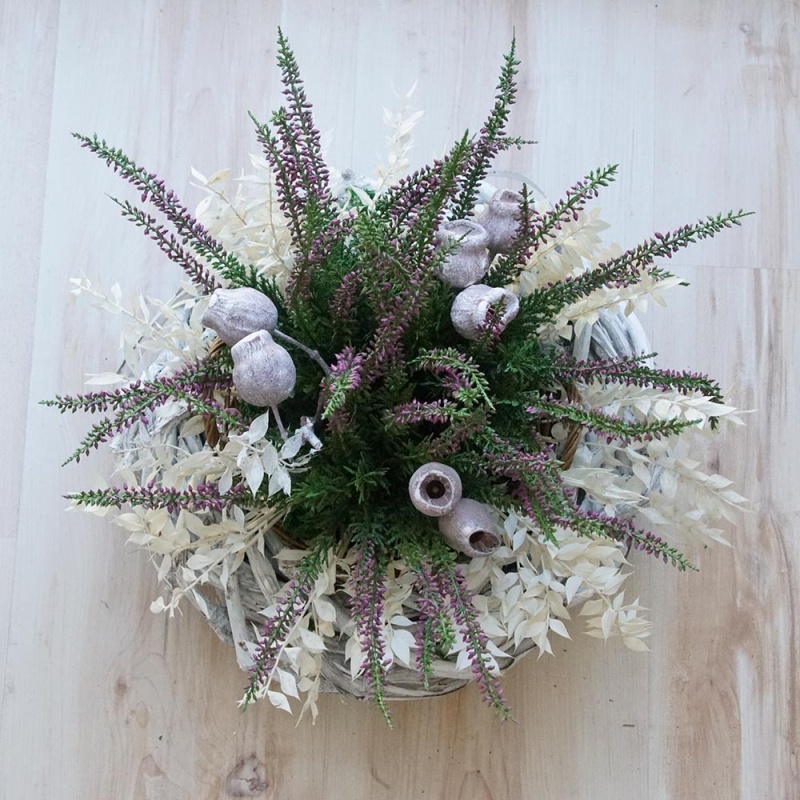 DIY Grabschmuck Kranz Mit Trockenblumen Selbermachen - Bastelspass24.d